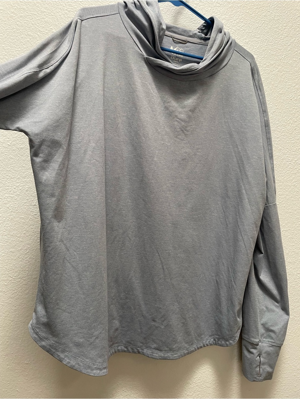 REI Sahara Sun Shirt Light Blue Hooded Pullover - Picture 4 of 5